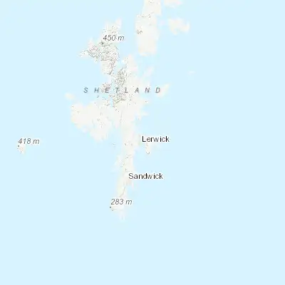 Map showing location of Lerwick (60.153390, -1.144270)