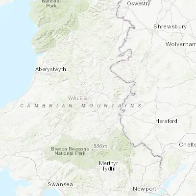Map showing location of Llandrindod Wells (52.241640, -3.378680)