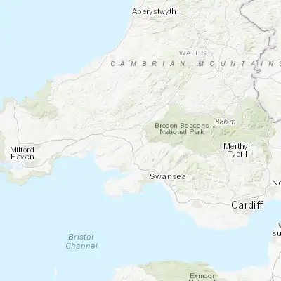 Map showing location of Llandybie (51.820440, -4.007100)