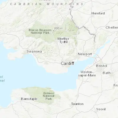 Map showing location of Llantwit Fardre (51.554600, -3.332410)