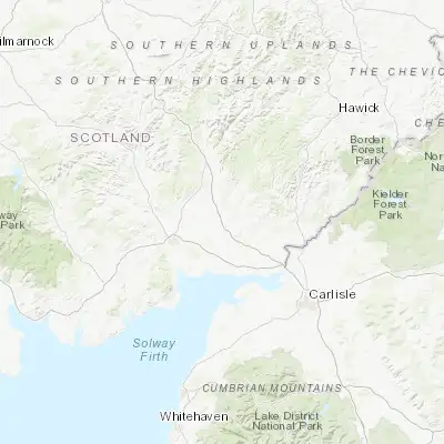 Map showing location of Lockerbie (55.123020, -3.356350)
