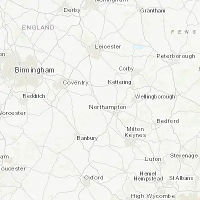 Map showing location of Long Buckby (52.302600, -1.081130)