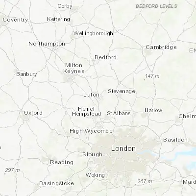 Map showing location of Luton (51.879670, -0.417480)