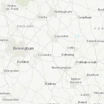 Map showing location of Lutterworth (52.456340, -1.202180)