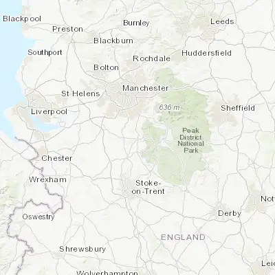 Map showing location of Macclesfield (53.260230, -2.125640)