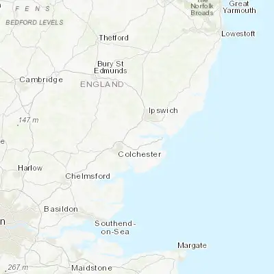 Map showing location of Manningtree (51.945380, 1.061120)