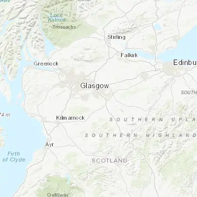 Map showing location of Meikle Earnock (55.750000, -4.033330)