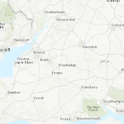 Map showing location of Melksham (51.372810, -2.140020)