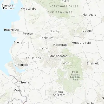 Map showing location of Middleton (53.550000, -2.200000)