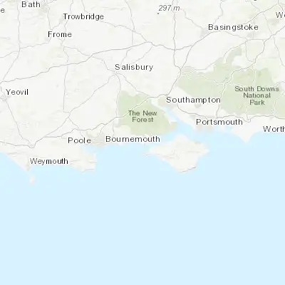 Map showing location of Milford on Sea (50.725610, -1.590040)