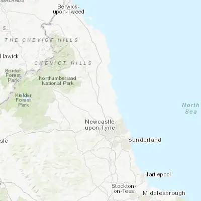 Map showing location of Morpeth (55.168820, -1.688930)