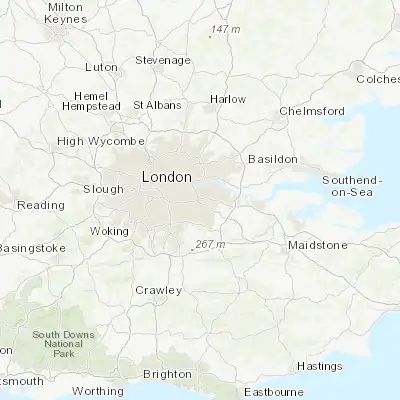 Map showing location of Mottingham (51.452720, 0.038540)