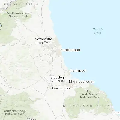 Map showing location of Murton (54.818120, -1.390360)