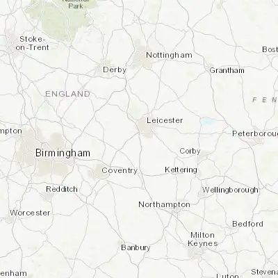 Map showing location of Narborough (52.566670, -1.200000)