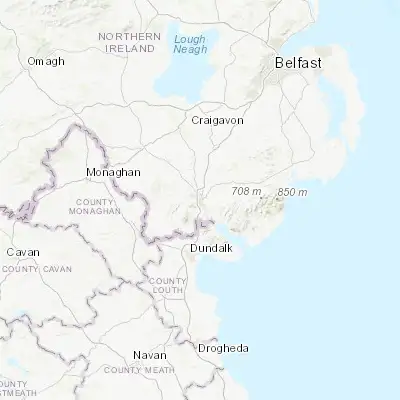 Map showing location of Newry (54.178410, -6.337390)