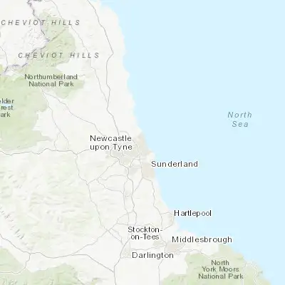 Map showing location of North Shields (55.016460, -1.449250)