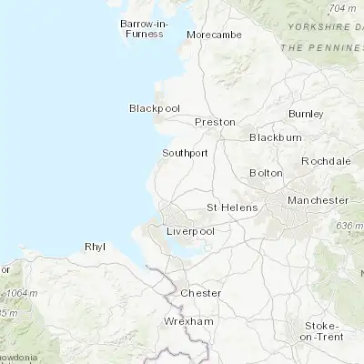 Map showing location of Ormskirk (53.566850, -2.881780)