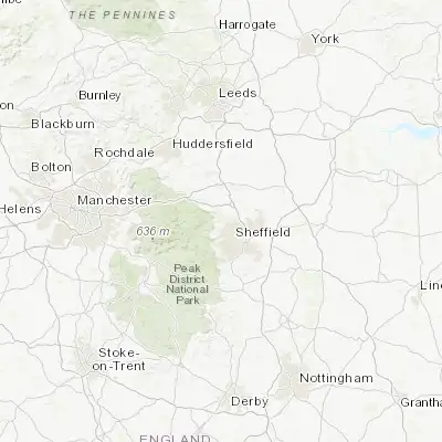 Map showing location of Oughtibridge (53.436120, -1.539020)
