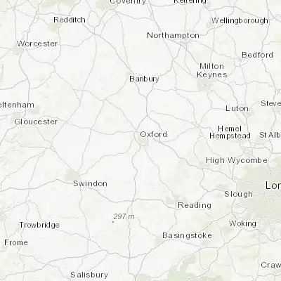 Map showing location of Oxford (51.752220, -1.255960)