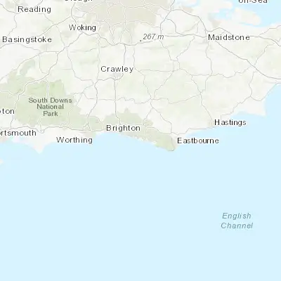Map showing location of Peacehaven (50.792700, -0.006520)