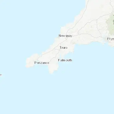 Map showing location of Penryn (50.168120, -5.104160)