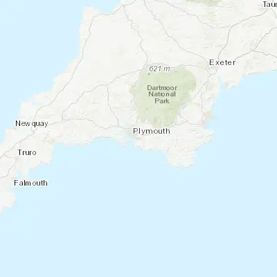 Map showing location of Plymstock (50.359990, -4.090490)