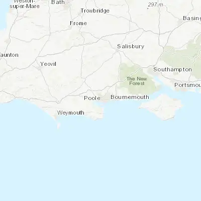 Map showing location of Poole (50.714290, -1.984580)