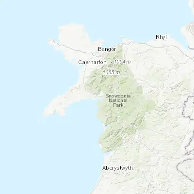 Map showing location of Porthmadog (52.929240, -4.131370)