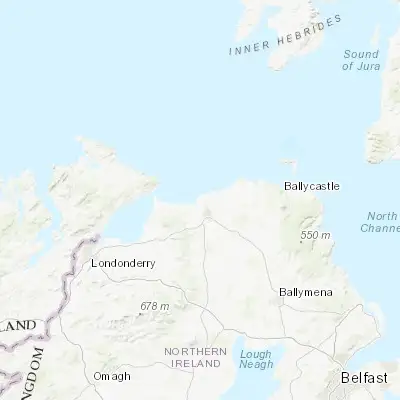 Map showing location of Portstewart (55.181320, -6.714020)