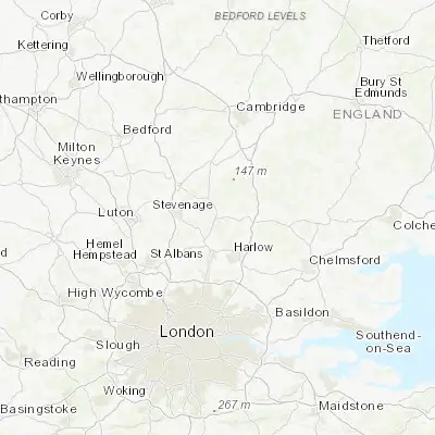 Map showing location of Puckeridge (51.890130, 0.013090)