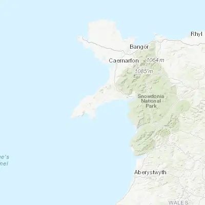 Map showing location of Pwllheli (52.889900, -4.414510)