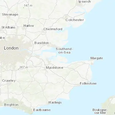 Map showing location of Queenborough (51.417600, 0.744410)