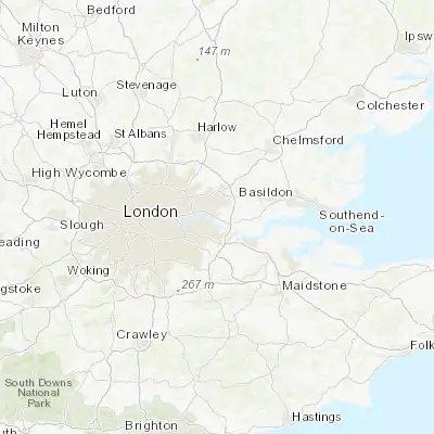 Map showing location of Rainham (51.516860, 0.194320)
