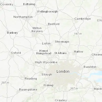 Map showing location of Redbourn (51.798960, -0.395940)