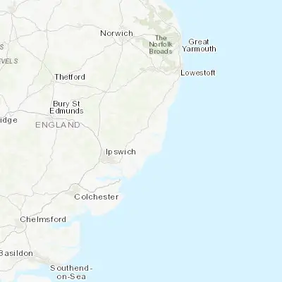 Map showing location of Rendlesham (52.126650, 1.415360)