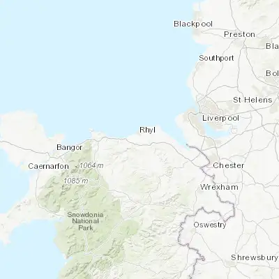 Map showing location of Rhuddlan (53.292030, -3.469960)