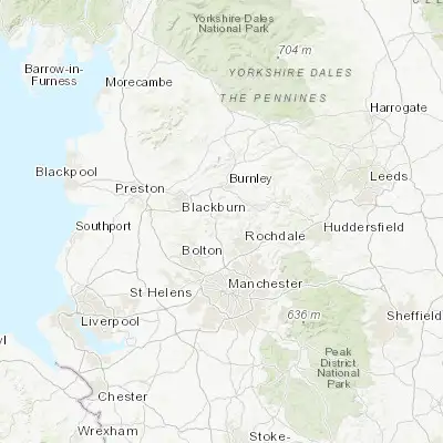 Map showing location of Rossendale (53.684560, -2.276900)