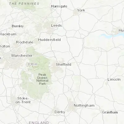 Map showing location of Rotherham (53.430120, -1.356780)