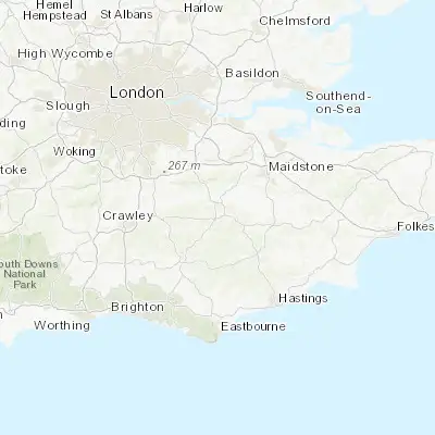 Map showing location of Royal Tunbridge Wells (51.133210, 0.262560)