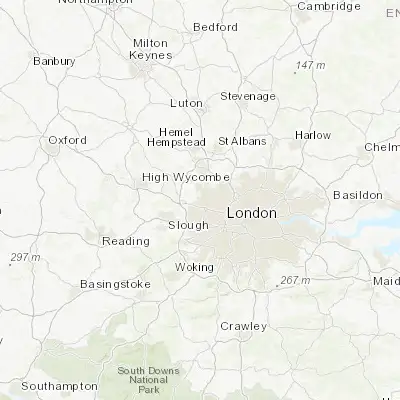 Map showing location of Ruislip (51.573440, -0.423410)