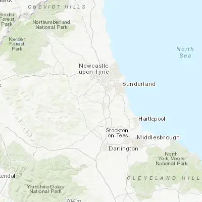 Map showing location of Sacriston (54.817690, -1.624100)