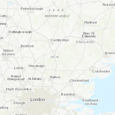 Map showing location of Saffron Walden (52.023370, 0.242340)