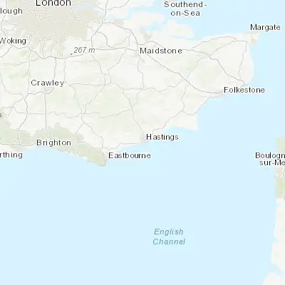 Map showing location of Saint Leonards-on-Sea (50.855650, 0.545200)