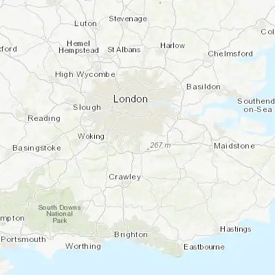 Map showing location of Sanderstead (51.335910, -0.077780)