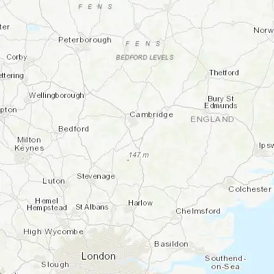 Map showing location of Sawston (52.120890, 0.169430)