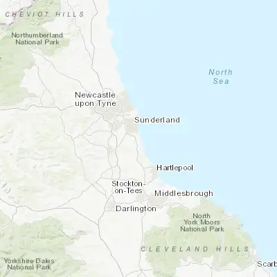 Map showing location of Seaham (54.839030, -1.345750)
