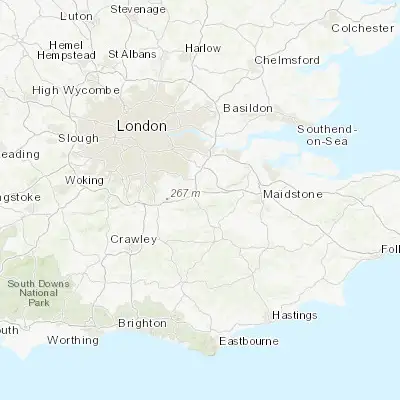 Map showing location of Sevenoaks (51.272660, 0.188830)
