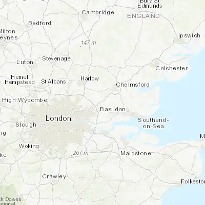 Map showing location of Shenfield (51.631710, 0.331990)