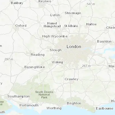 Map showing location of Shepperton (51.395460, -0.448890)