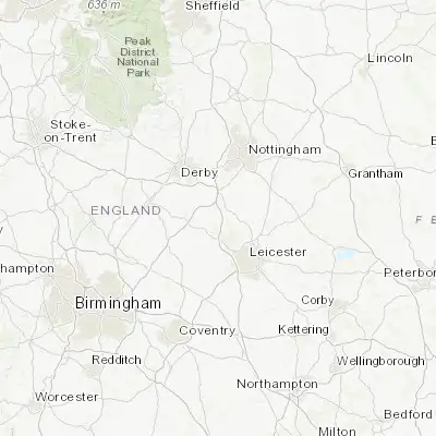 Map showing location of Shepshed (52.765700, -1.290210)